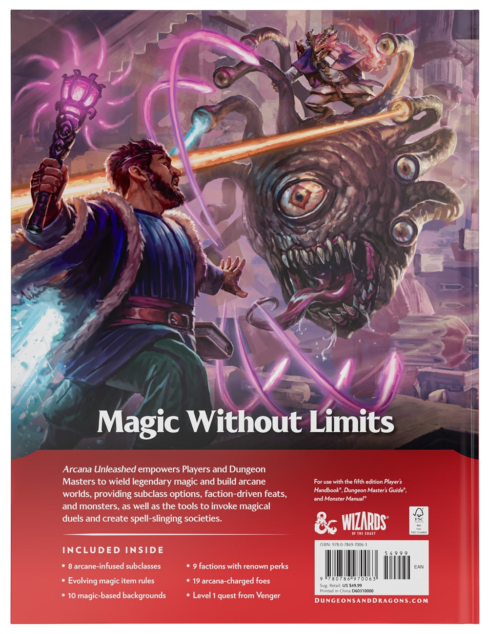 Image of ARCANA UNLEASHED Hardcover - Gameplay Expansion -  Dungeons & Dragons