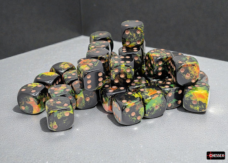 Image of Chessex - DEEP FOREST/GOLD - 36D6 Dice