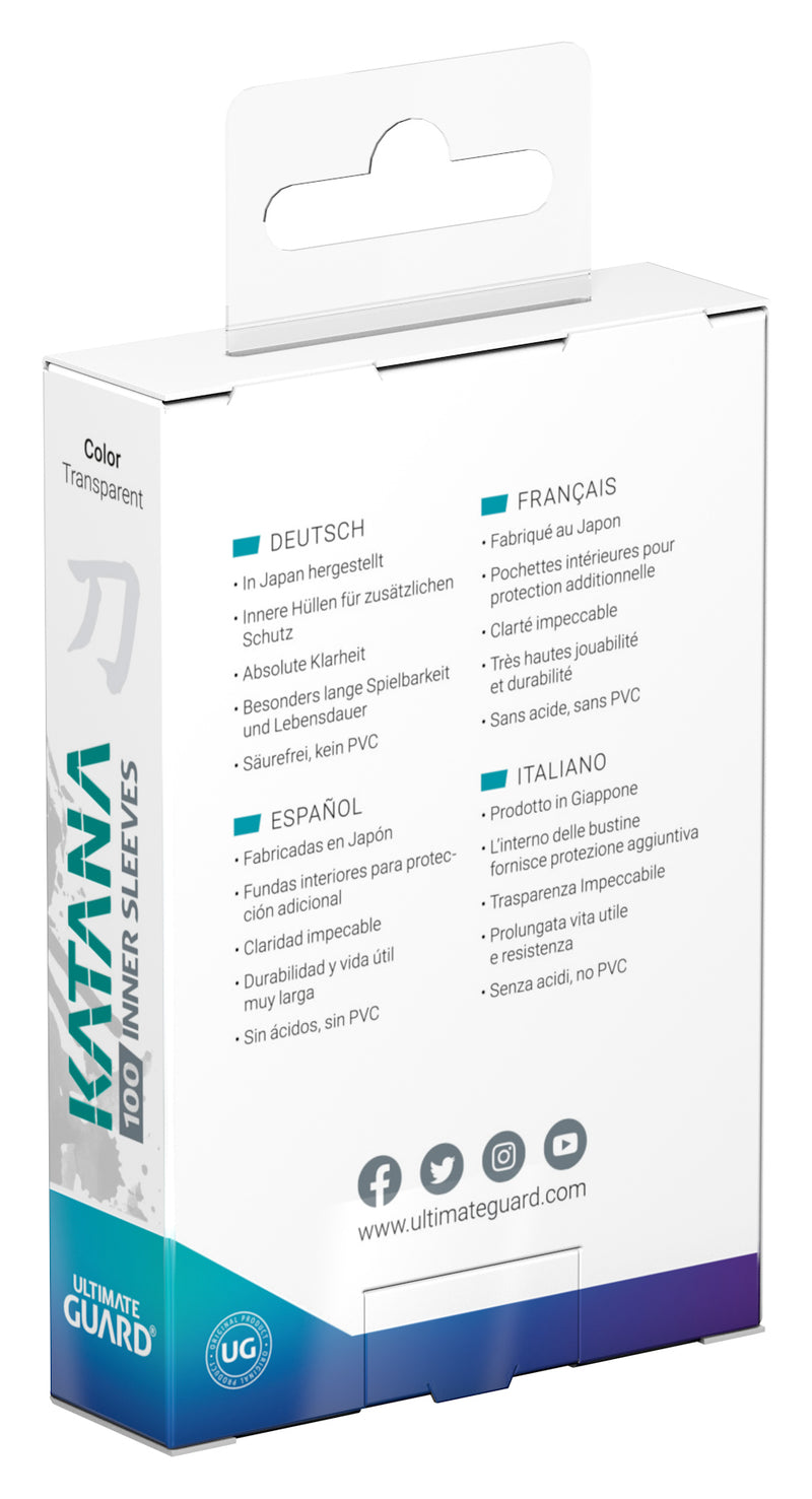 Inner Sleeves Standard Size - Ultimate Guard KATANA [100 ct]