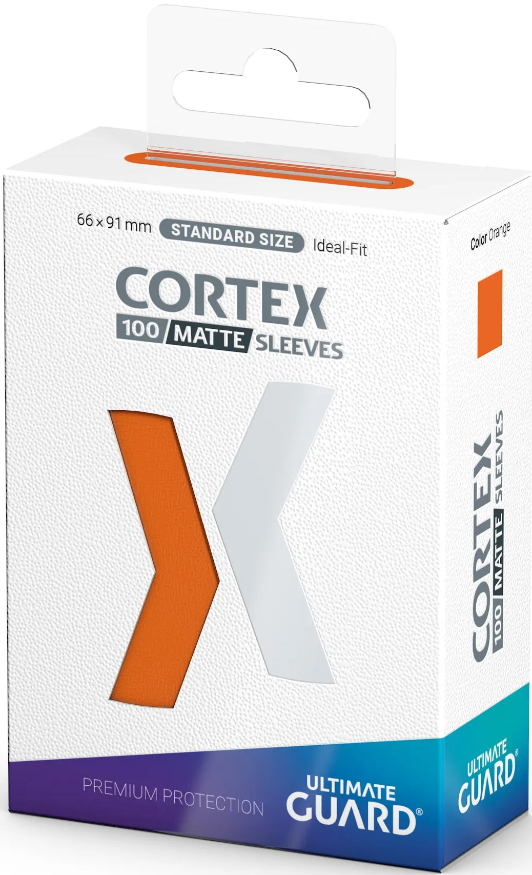 Image of Orange Standard Size Card Sleeves - Ultimate Guard CORTEX [100 ct]