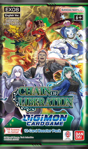 CHAIN OF LIBERATION BOOSTER PACK - DIGIMON CARD GAME