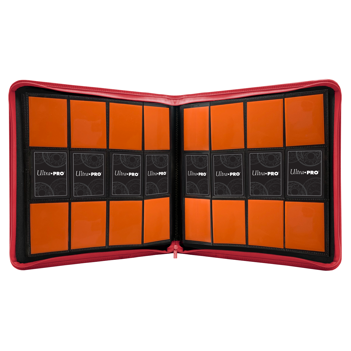 Image of Red 12 Pocket Zippered Pro Binder - Ultra Pro