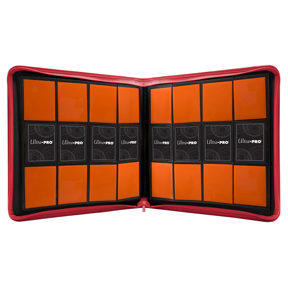 Red 12 Pocket Zippered Pro Binder - Ultra Pro