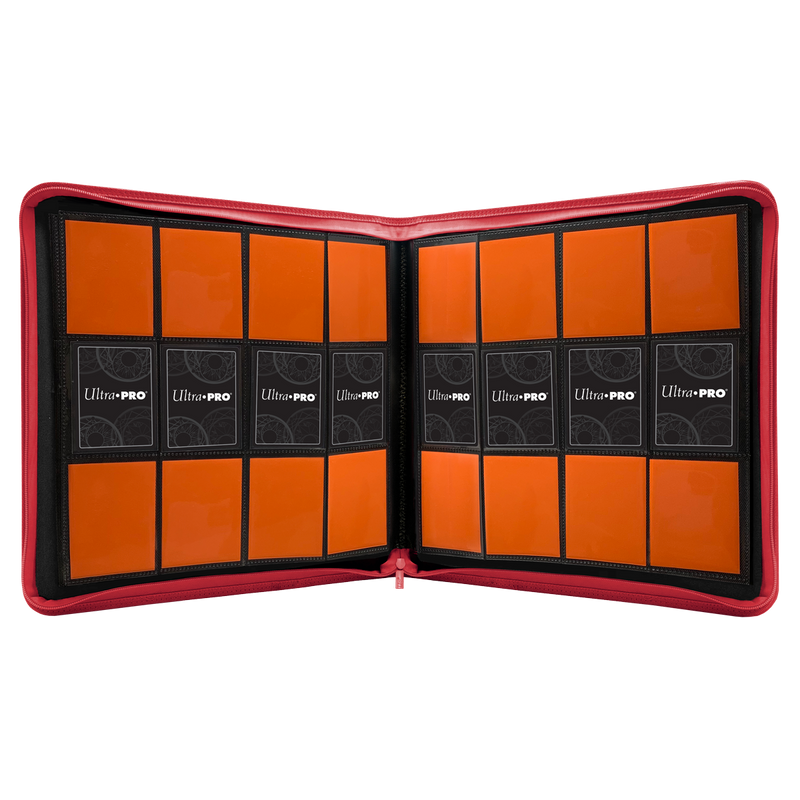 Red 12 Pocket Zippered Pro Binder - Ultra Pro