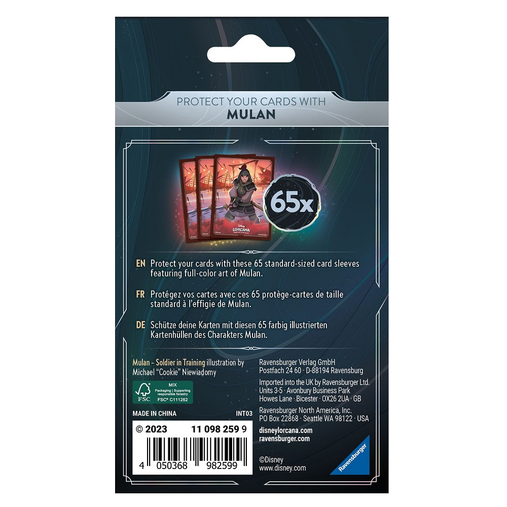 Image of Disney Lorcana Mulan Sleeve Set