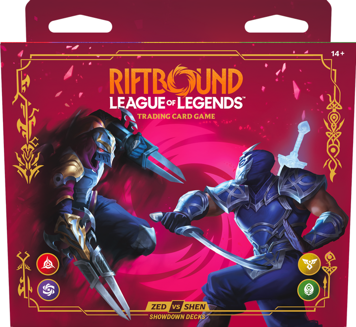 Image of League of Legends: Riftbound Showdown Deck - Vendetta Zed vs Chen (PRE-ORDER)