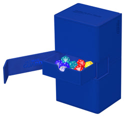 Blue Mono Colour Ultimate Guard Xenoskin Flip'n'Tray 200+ Deckbox