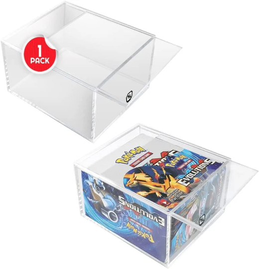 Image of Acrylic Booster Box Display Case (Pokemon) - Display Case Only