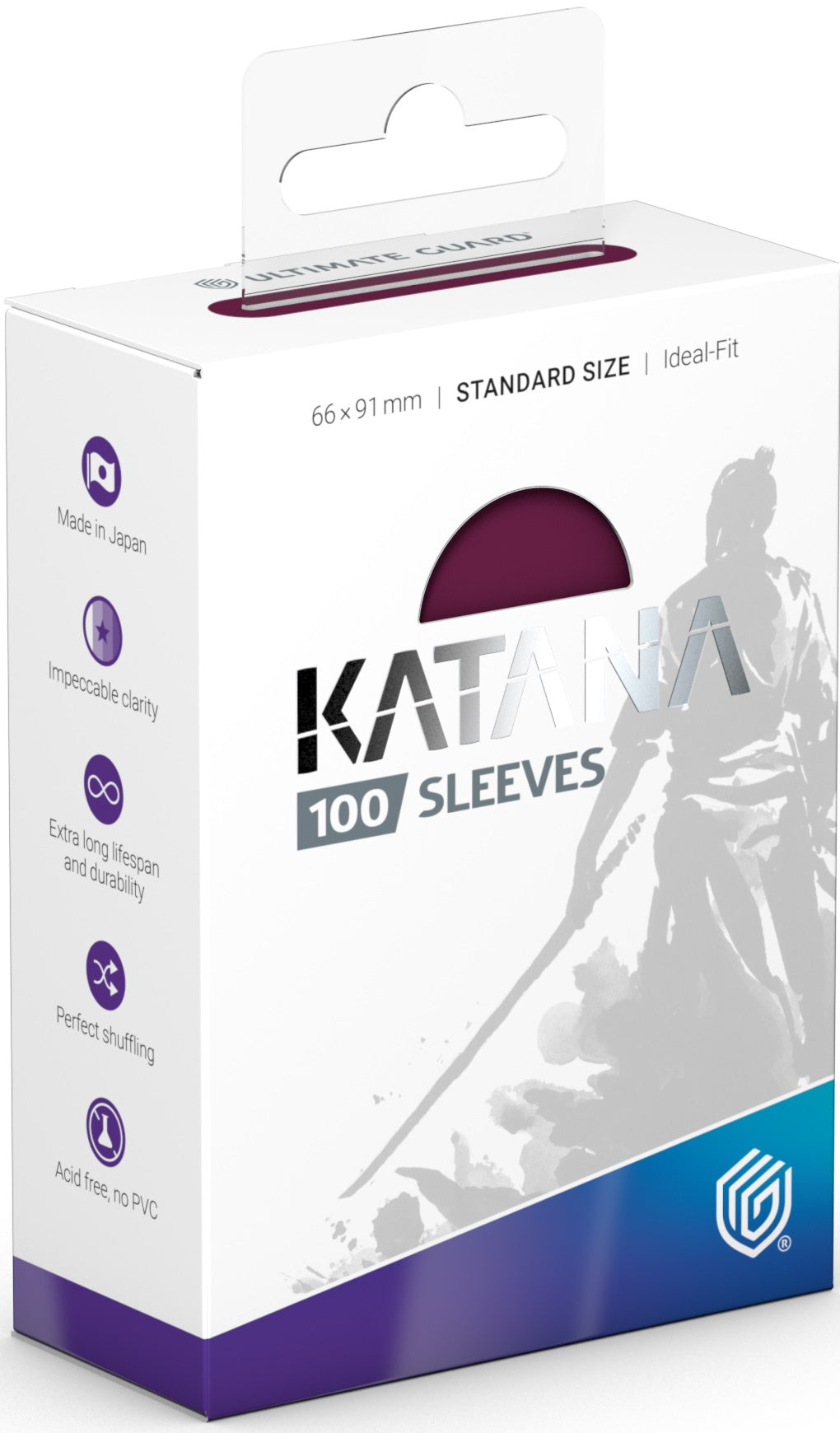Image of Radiant Plum Standard Size Card Sleeves - Ultimate Guard KATANA [100 ct]