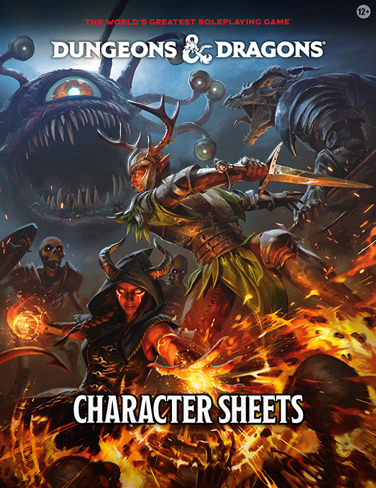 Image of 2024 CHARACTER SHEETS - Dungeons & Dragons