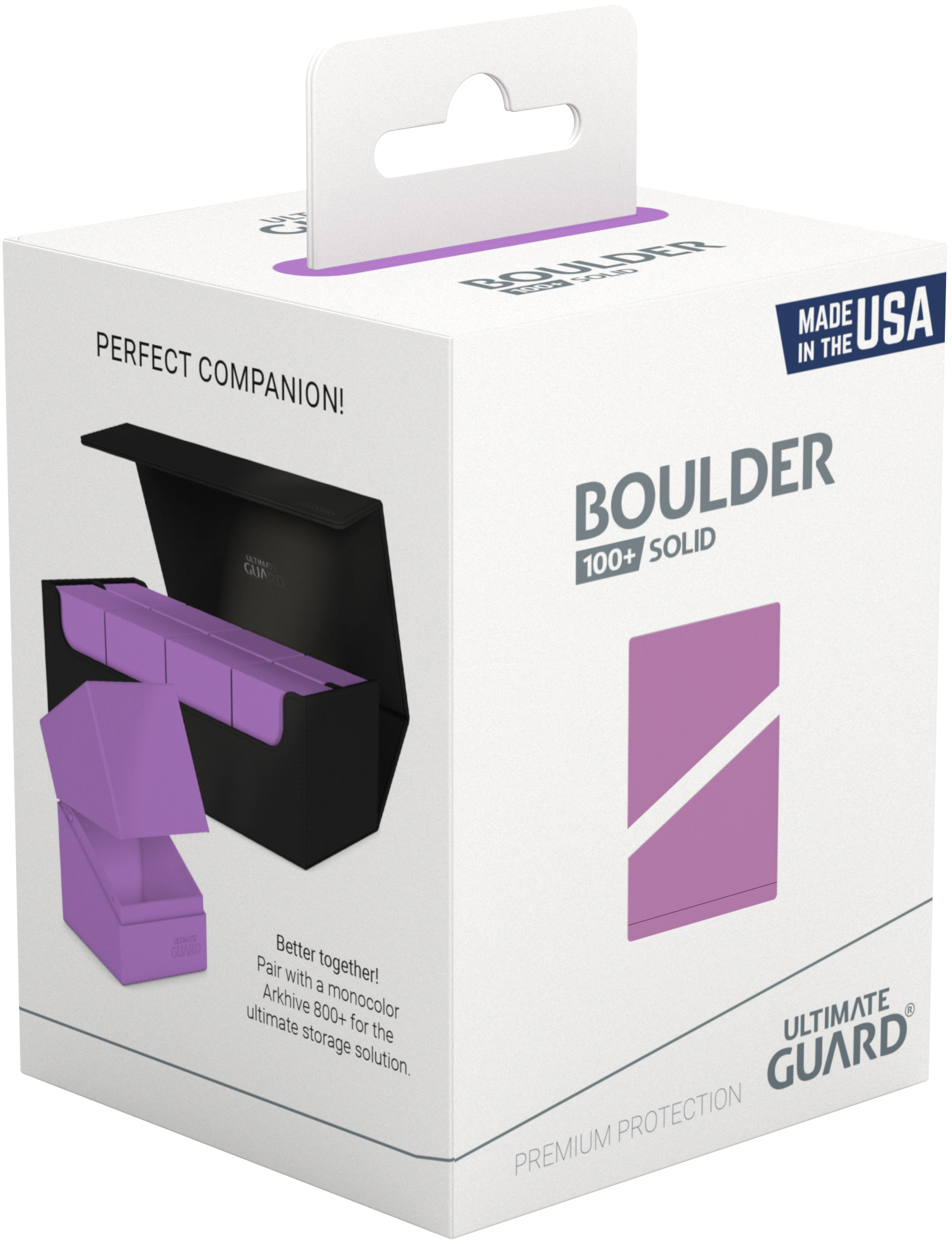 Image of Solid Lavender Boulder 100+ Deck Case - Ultimate Guard