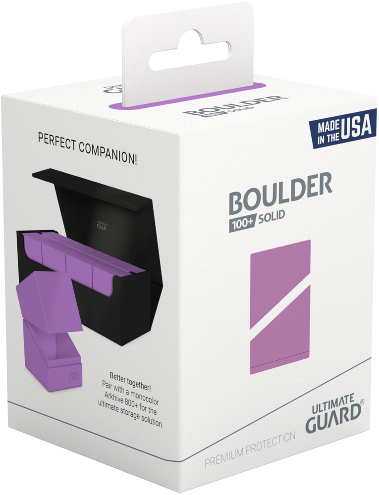 Solid Lavender Boulder 100+ Deck Case - Ultimate Guard