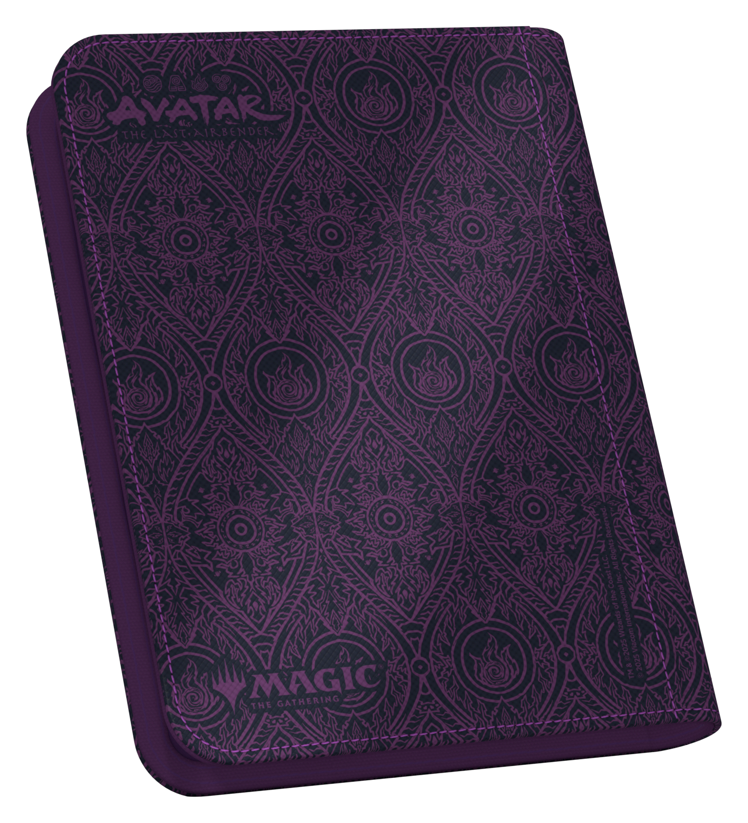 Image of Black Xenoskin Zipfolio 4 Pocket - Avatar: The Last Airbender - Mana Symbol