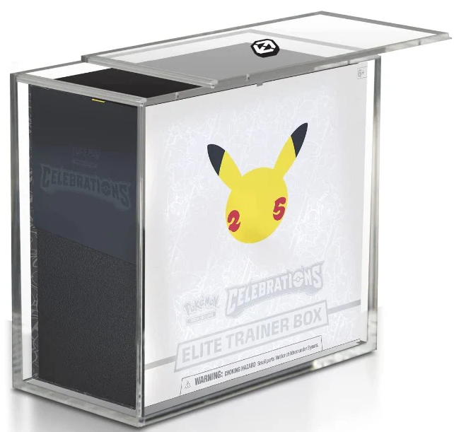 Acrylic Elite Trainer Box Display Case - With Sliding Lid Anti-UV (Pokemon)