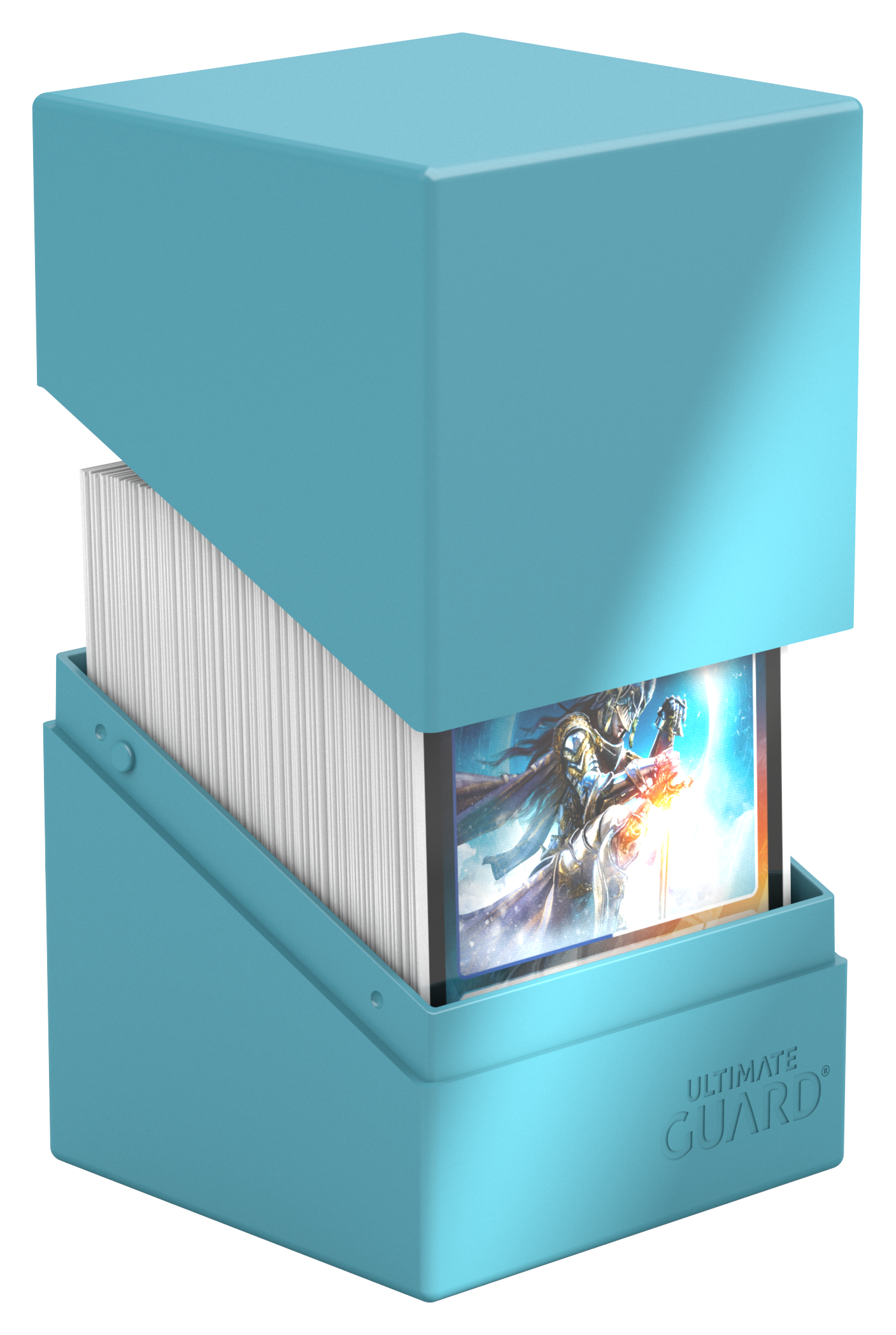 Image of Turquoise Solid Ultimate Guard Boulder 100+ Deckbox