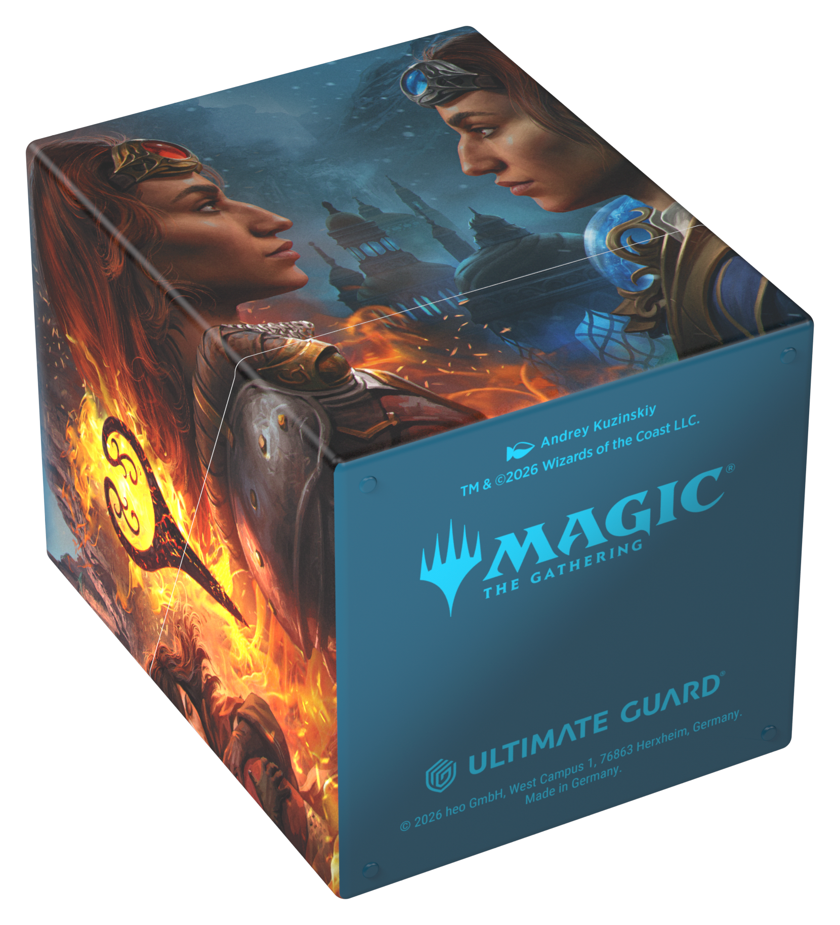 Image of DECK CASE BOULDER 100+ MTG REALITY FRACTURE Way of the Pyromancer/Way of the Cyromancer