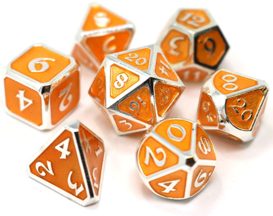 Image of MYTHICA RPG SET - PLATINUM CITRINE 7-DIE SET DHD