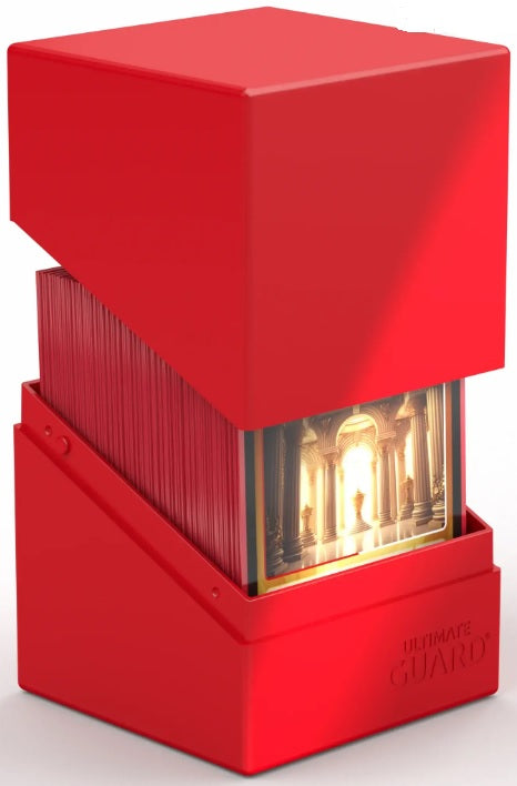 Image of Solid Red Ultimate Guard Boulder 100+ Deckbox