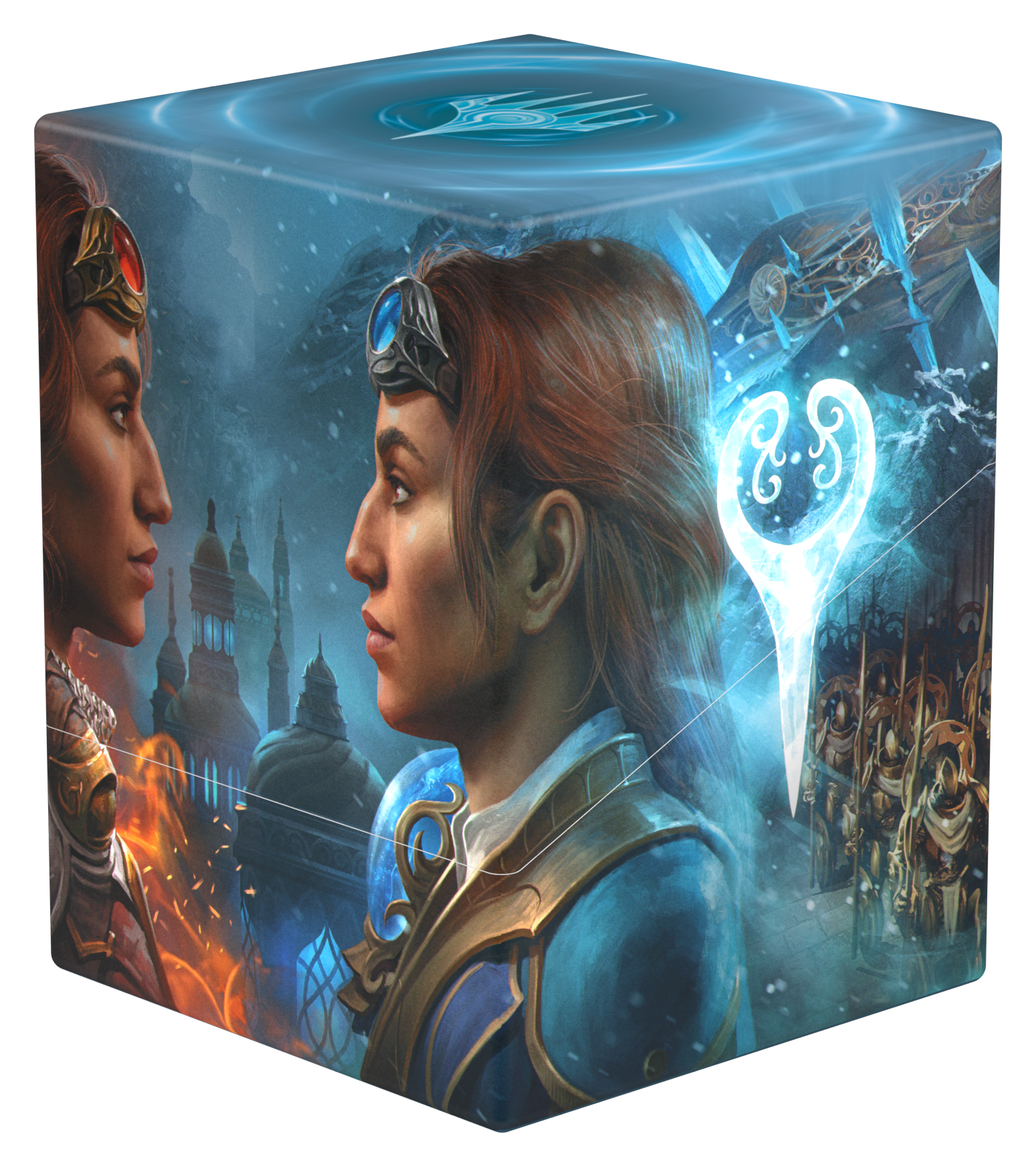 Image of DECK CASE BOULDER 100+ MTG REALITY FRACTURE Way of the Pyromancer/Way of the Cyromancer