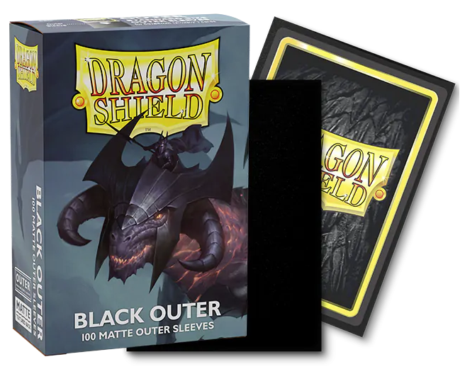 Image of Black Outer Matte Dragon Shield (STANDARD)