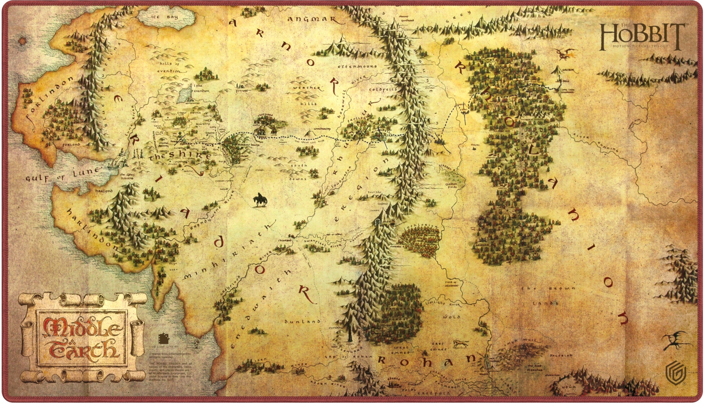 Image of MTG PLAYMAT - THE HOBBIT