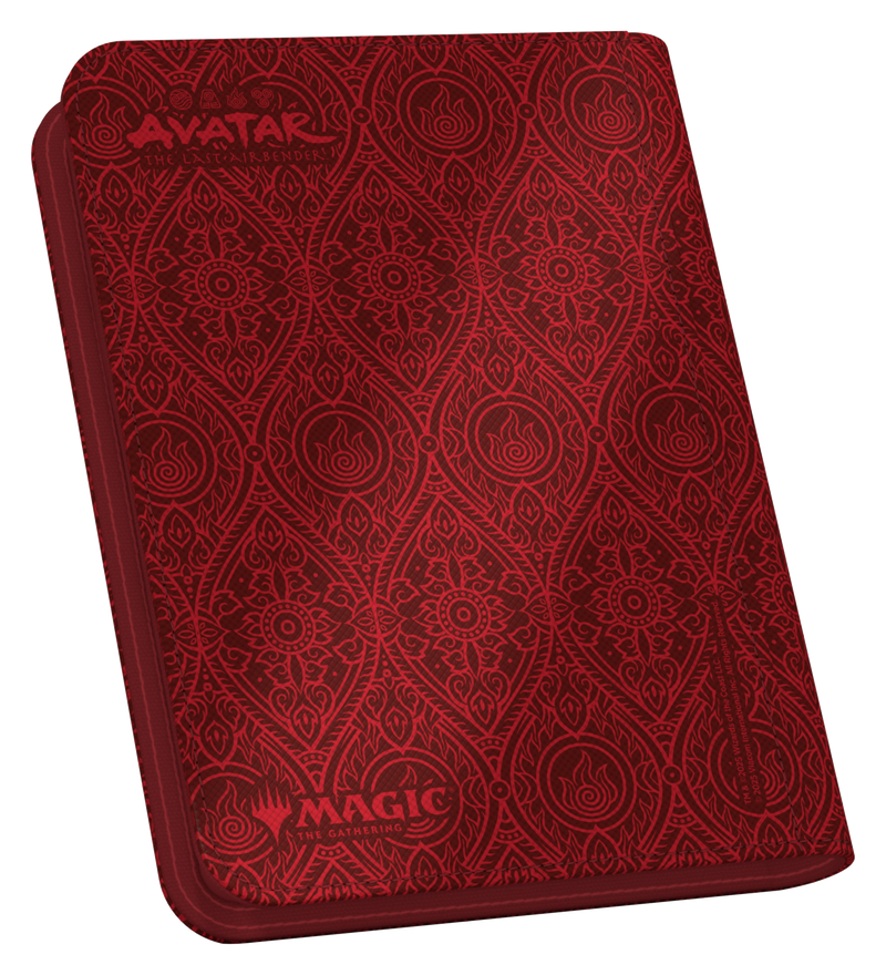 Red Xenoskin Zipfolio 4 Pocket - Avatar: The Last Airbender - Mana Symbol