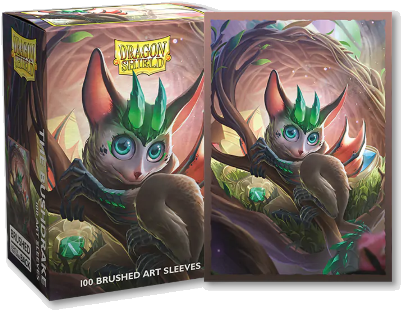 Image of The Bushdrake [Spirit Animal Dragons] Brushed Art Dragon Shield (STANDARD) 100ct