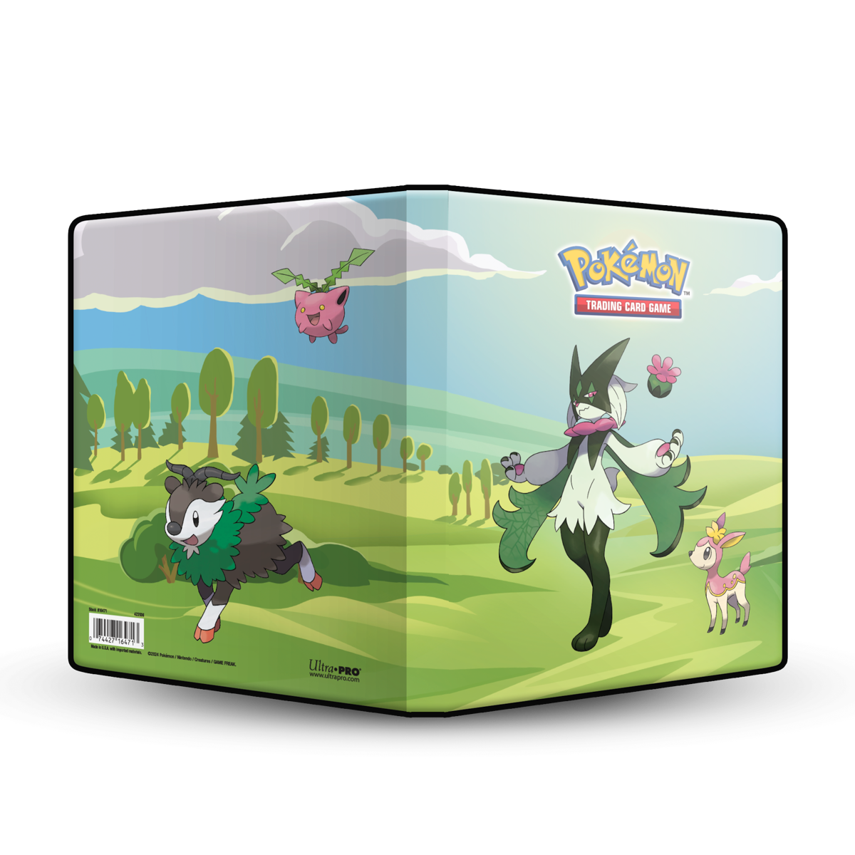 Image of 4-Pocket - Ultra Pro - Meowscarada & Deerling (Holds 80 and Oversized Cards)