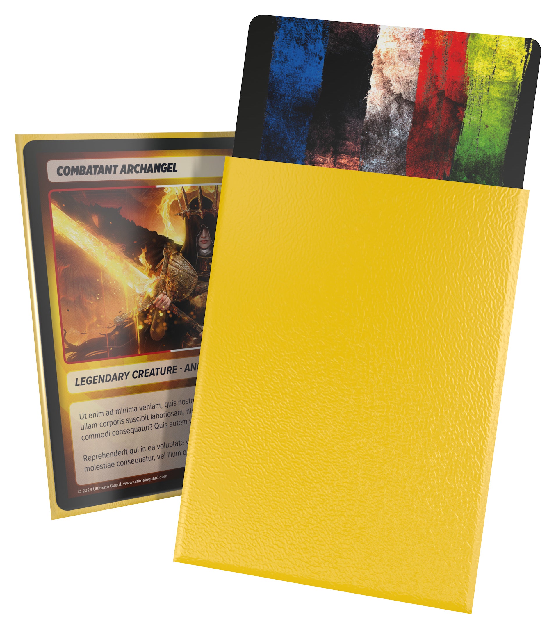 Image of Yellow Matte Standard Size Card Sleeves - Ultimate Guard CORTEX [100 ct]