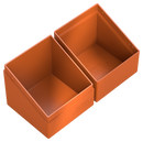 Solid Orange Boulder 100+ Deck Case - Ultimate Guard