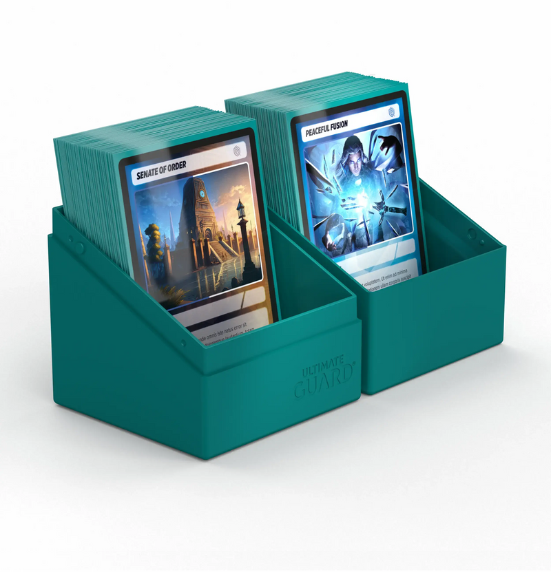 Solid Petrol Boulder 100+ Deck Case - Ultimate Guard