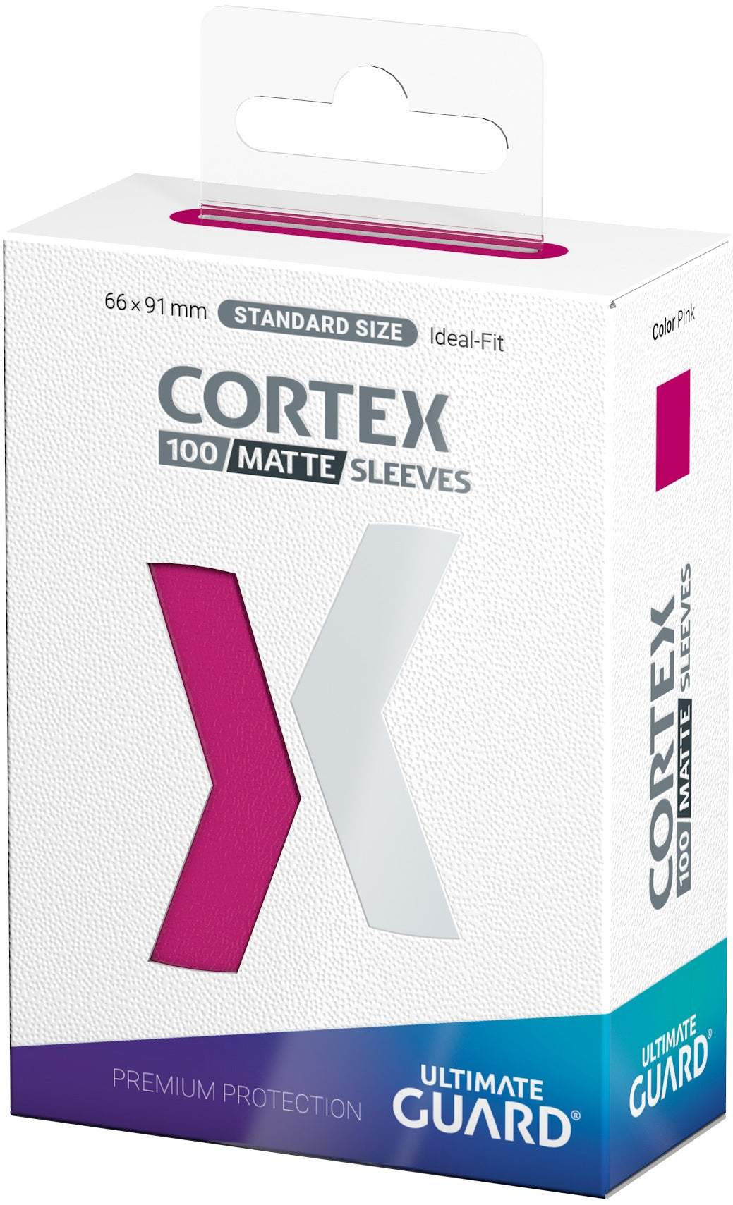 Image of Pink Matte Standard Size Card Sleeves - Ultimate Guard CORTEX [100 ct]