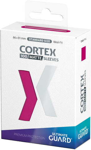Pink Matte Standard Size Card Sleeves - Ultimate Guard CORTEX [100 ct]