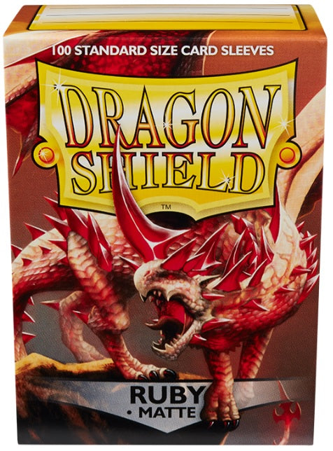 Image of Ruby Matte Dragon Shield (STANDARD)
