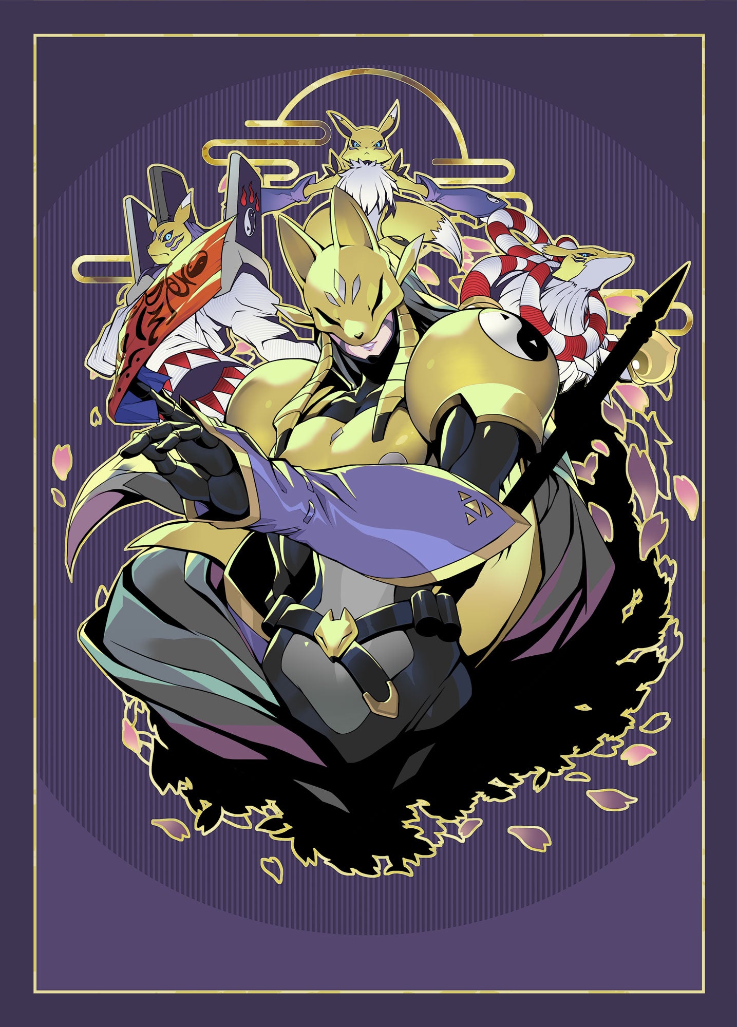 Image of Sakuyamon Sleeves Digimon Card Game Sleeves 2024 V2 [60ct]