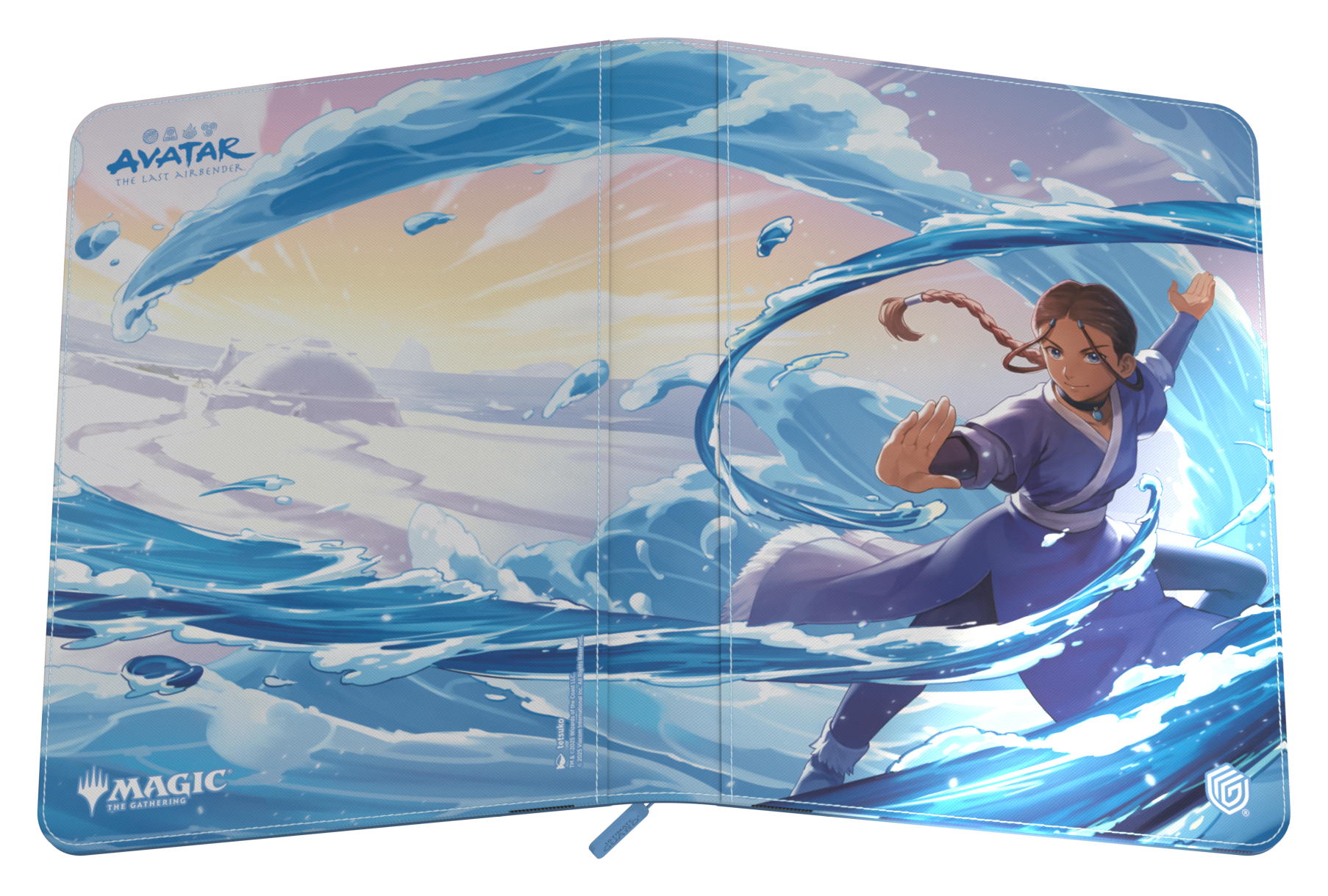 Image of The Last Airbender: Katara Blue - 18 Pocket (360) Xenoskin Zipfolio