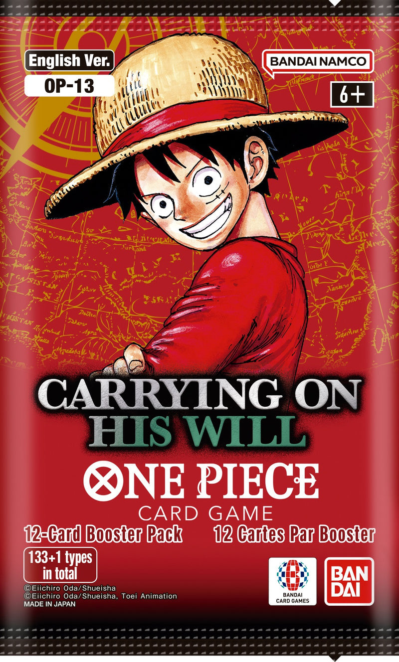 Image of ONE PIECE SET 13 CARRYING ON HIS WILL Booster Pack