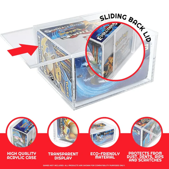 Image of Acrylic Booster Box Display Case (Pokemon) - Display Case Only