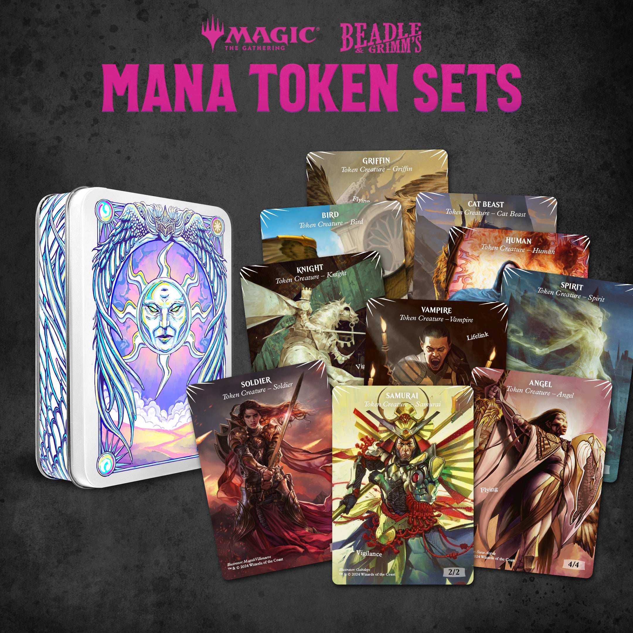 Image of BEADLE & GRIMM'S MTG MANA TOKEN SET WHITE