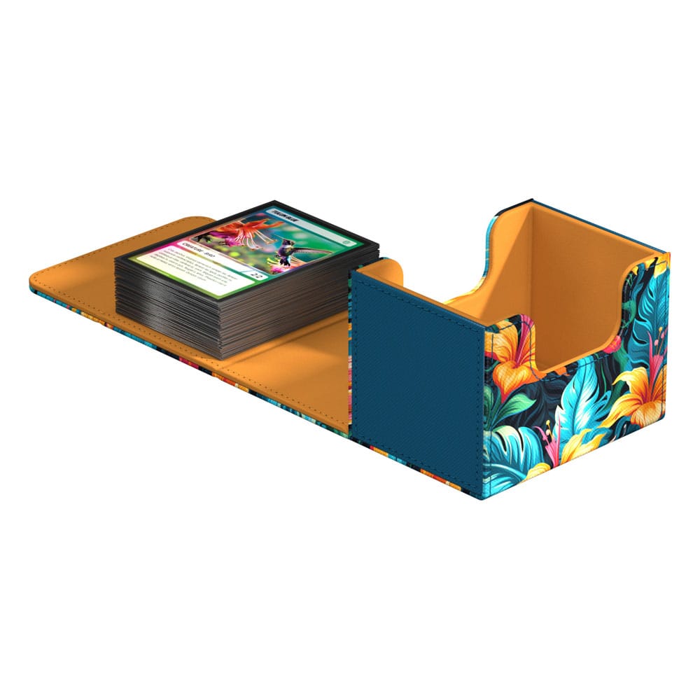 Image of Floral Tulum Blue (2024 Exclusive) 100+ Ultimate Guard Sidewinder Xenoskin Deckbox