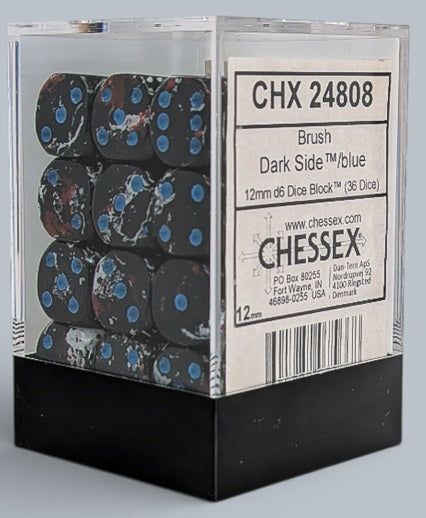 Image of Chessex - DARK SIDE/BLUE - 36D6 Dice