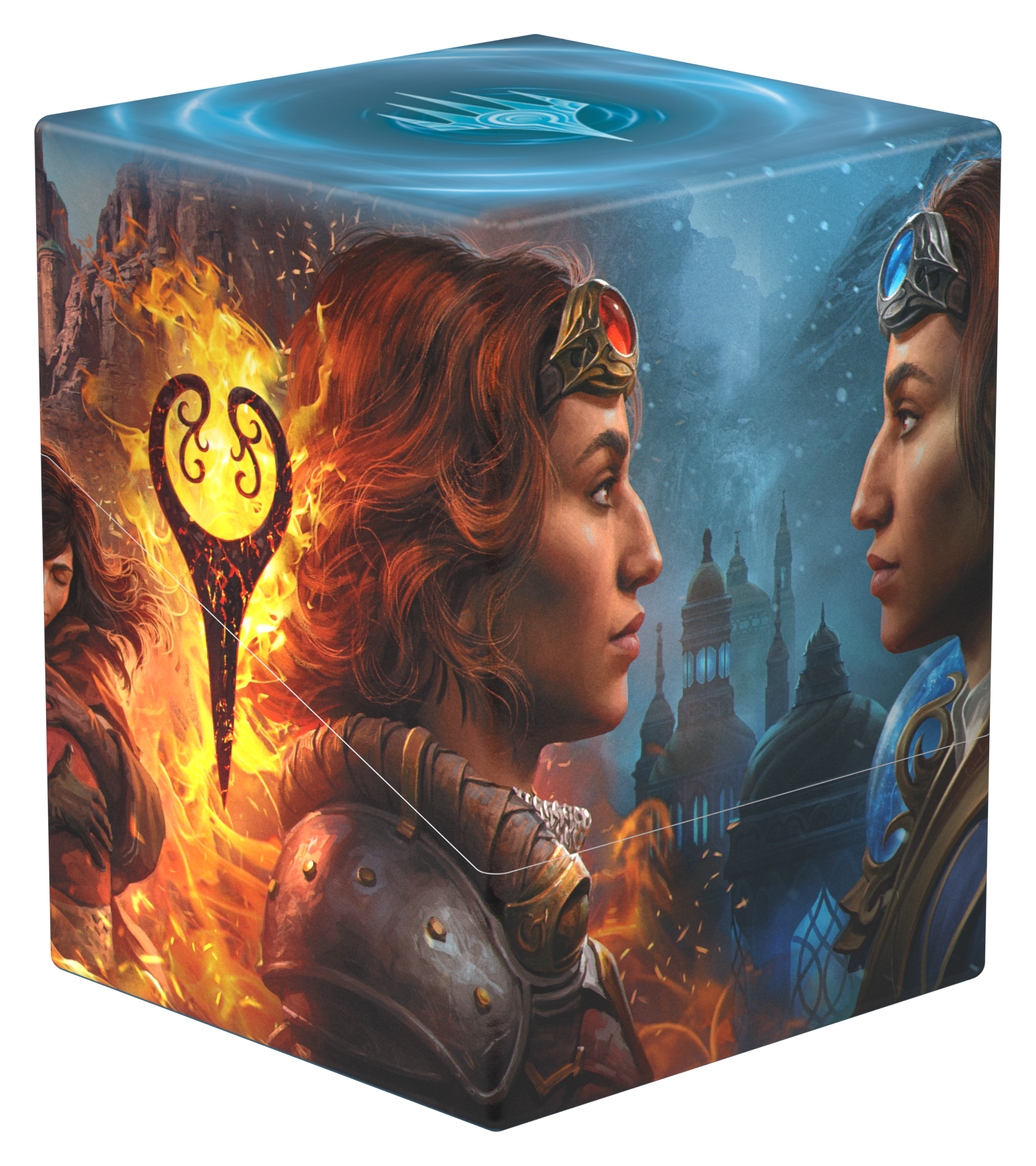 Image of DECK CASE BOULDER 100+ MTG REALITY FRACTURE Way of the Pyromancer/Way of the Cyromancer