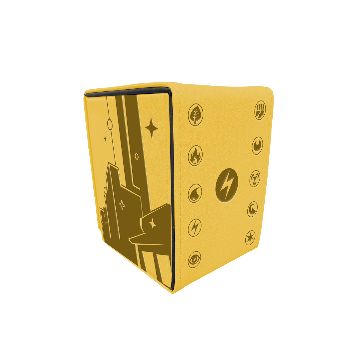 Image of Alcove Click (Ultra Pro) Deck Box - Shimmering Skyline (Yellow)