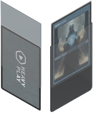 Image of HP CURV SLEEVES HARD INNERS SEER CLEAR STANDARD