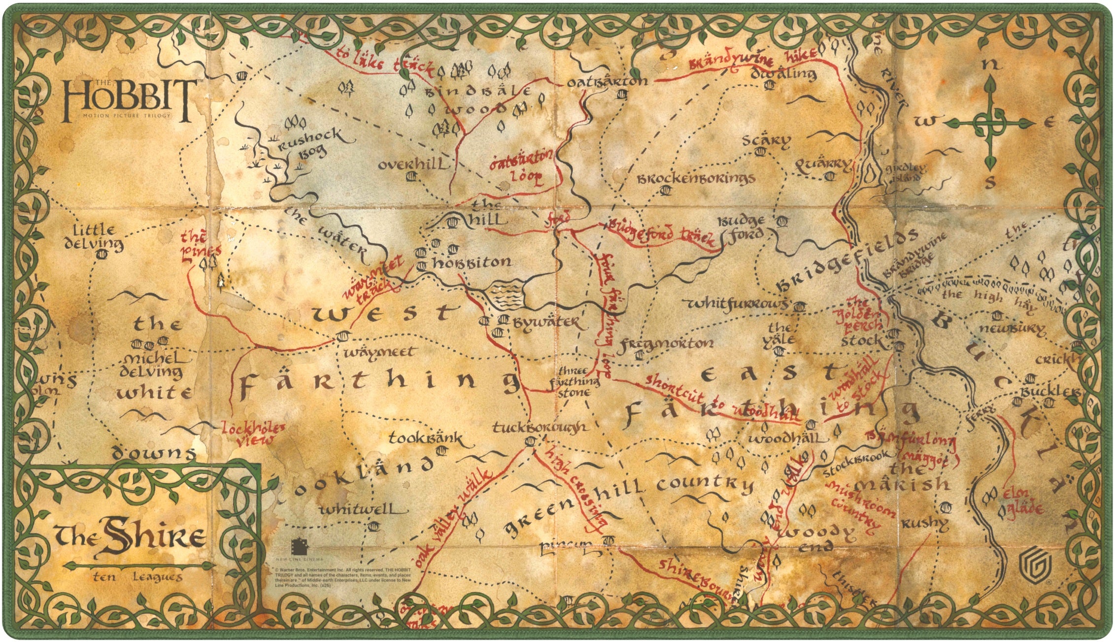 Image of MTG PLAYMAT - THE HOBBIT