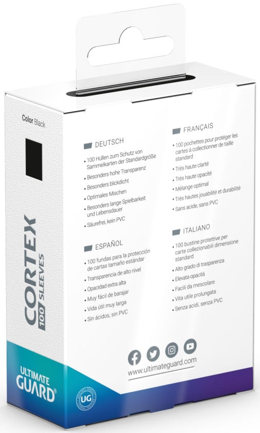 White Standard Size Card Sleeves - Ultimate Guard CORTEX [100 ct]