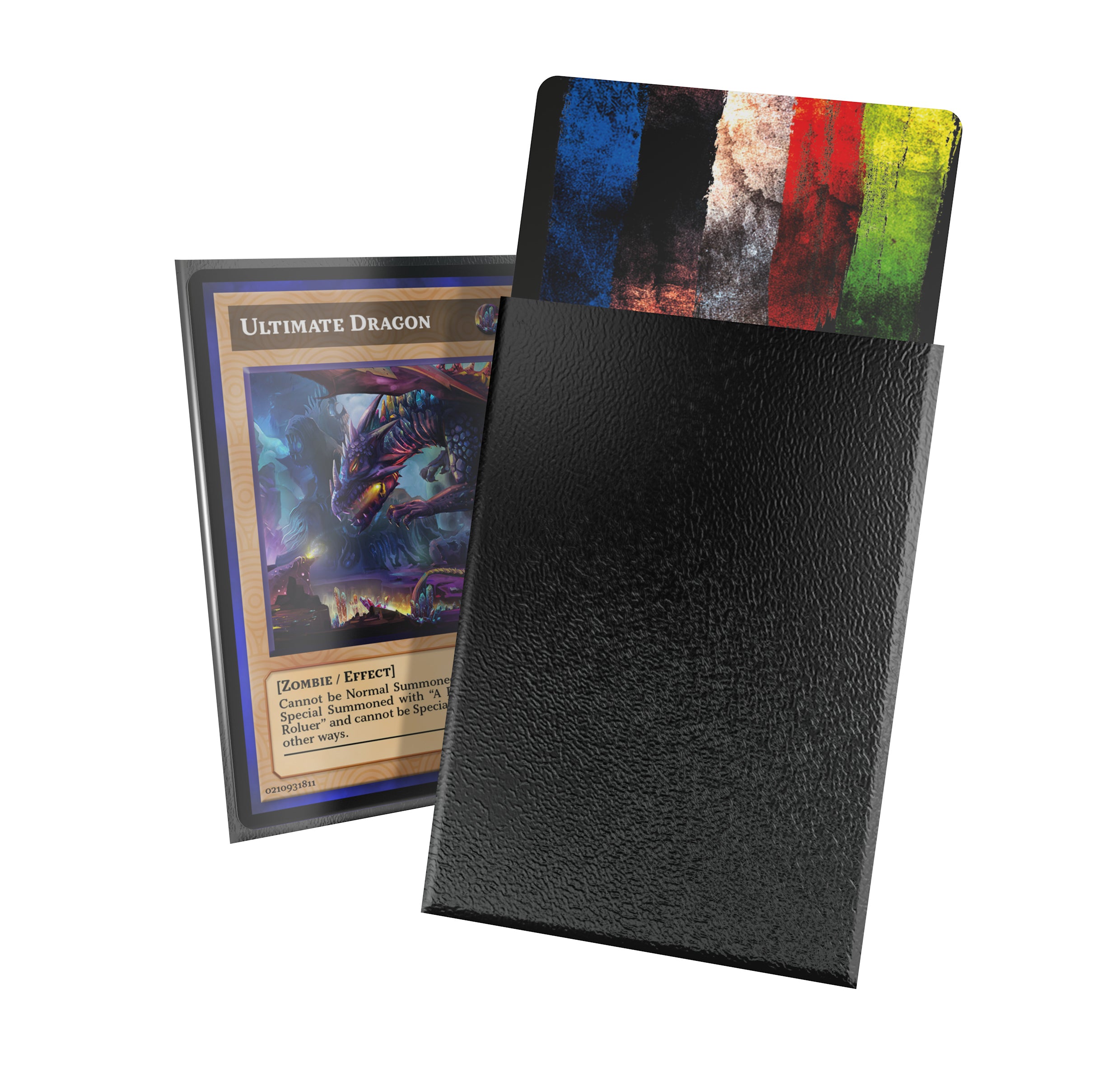 Image of Black JAPANESE Size Card Sleeves - Ultimate Guard CORTEX [60 ct]
