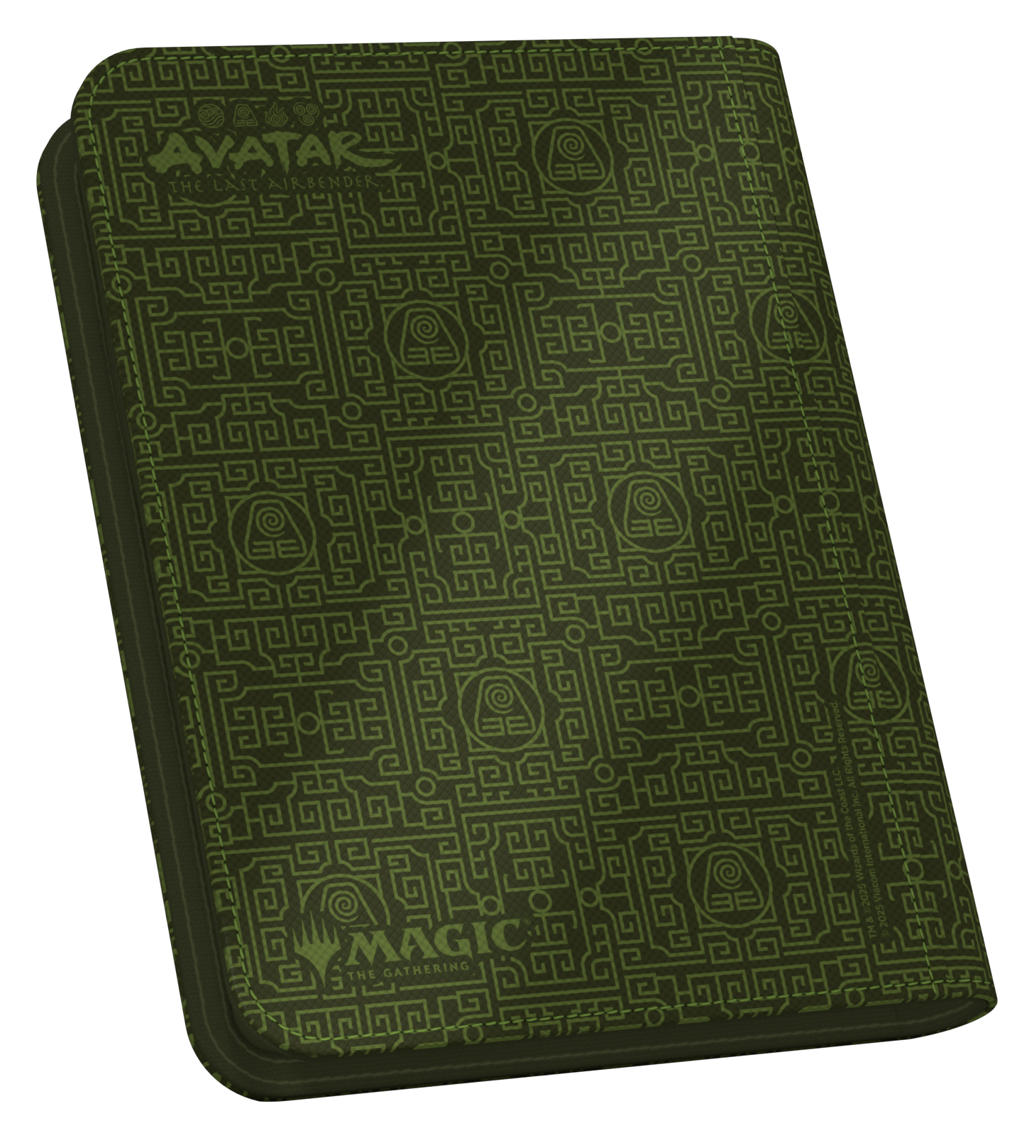 Image of Green Xenoskin Zipfolio 4 Pocket - Avatar: The Last Airbender - Mana Symbol