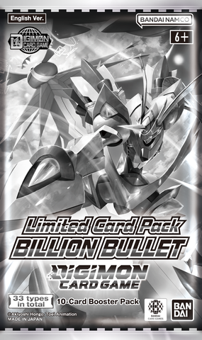 BILLION BULLET BOOSTER PACK DIGIMON CARD GAME