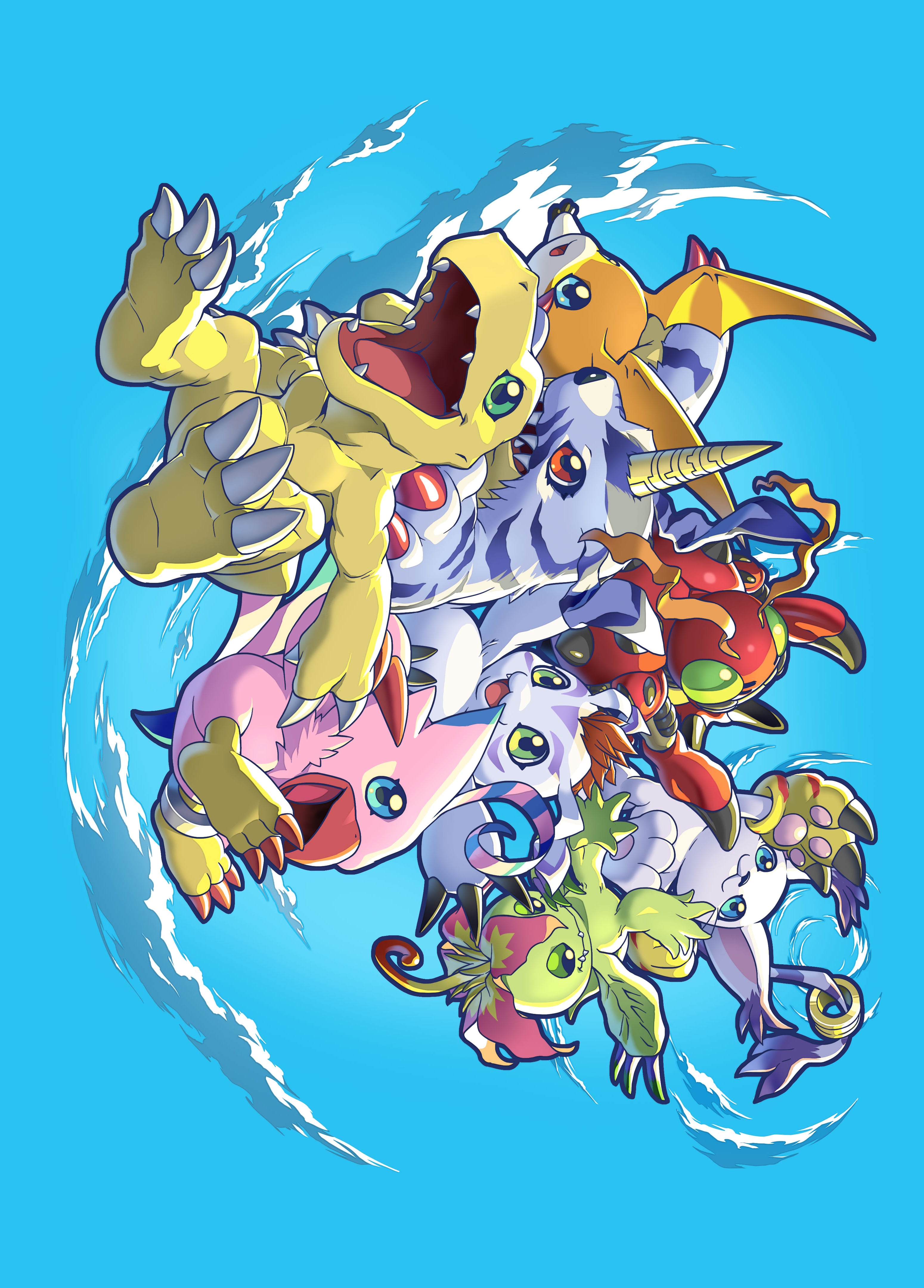 Image of Friends of Adventure Sleeves Digimon Card Game Sleeves 2024 V2 [60ct]